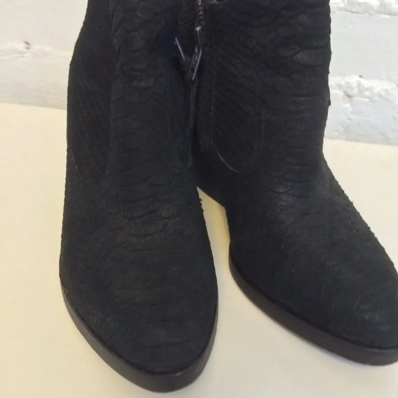 Ash Moka textured leather booties black size 36M - Picture 8 of 8
